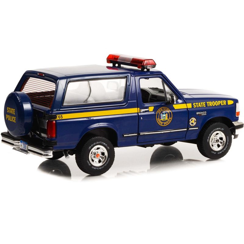 1996 Ford Bronco XLT Dark Blue "New York State Police" "Artisan Collection" 1/18 Diecast Model Car by Greenlight, 2 of 4
