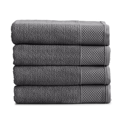 Market & Place Cotton Quick Dry Textured 4-pack Bath Towel Set : Target