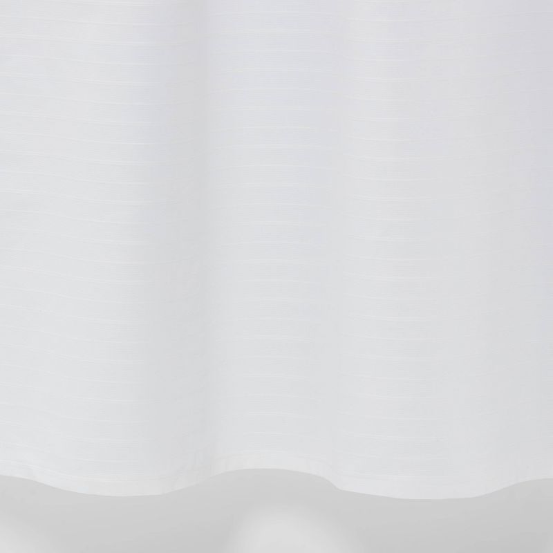 Woven Stripe Shower Curtain White - Threshold&#8482;, 4 of 8