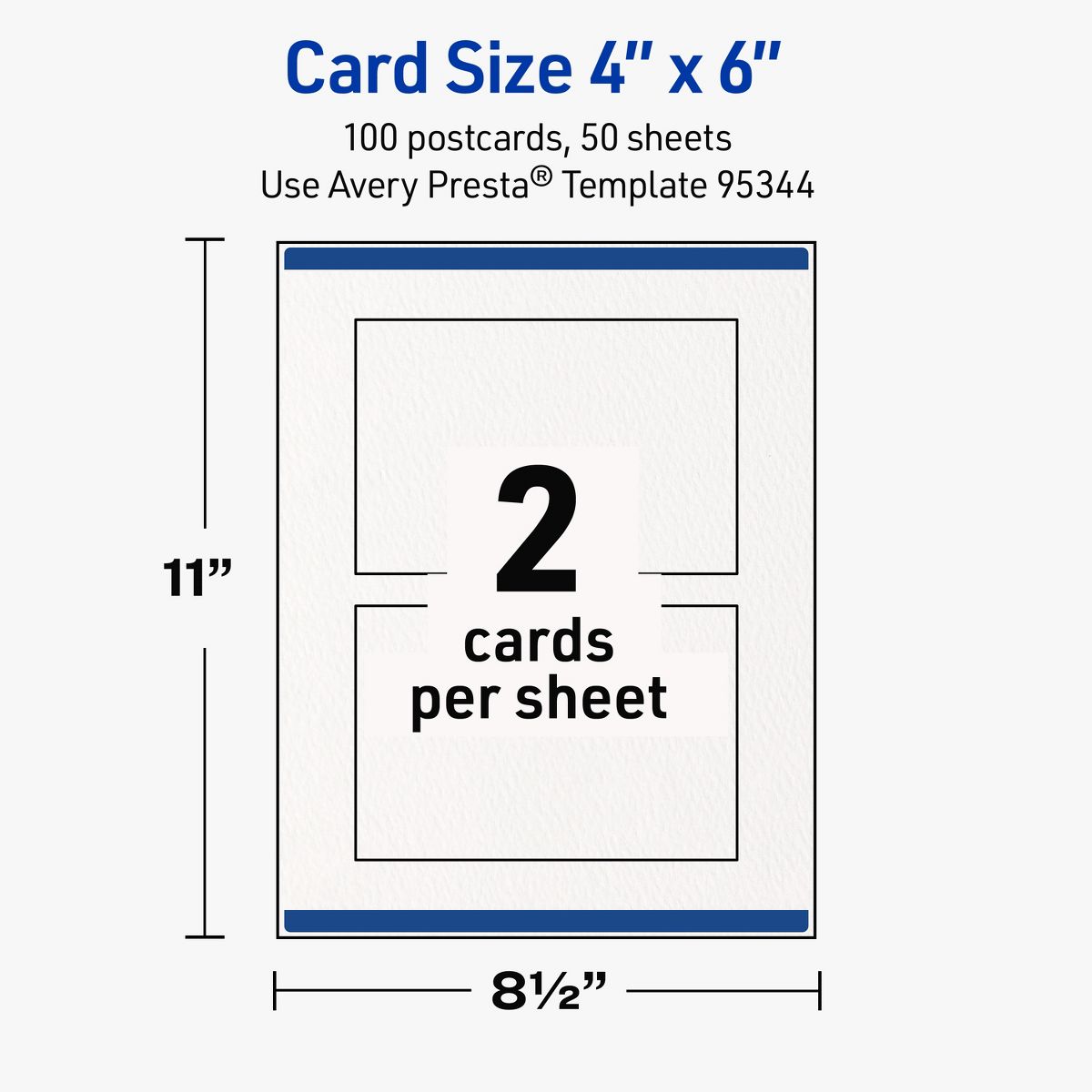 Avery Matte White Postcards, 4" x 6" Rectangle - thumbnail 5