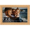 PosterPalooza | 9x6 Modern Bamboo Picture Frame, UV Acrylic, 5 Finishes - 2 of 4