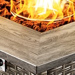 blue cushion/gray wicker