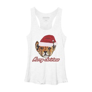 Women's Design By Humans Christmas cheetah By susserain Racerback Tank Top - 1 of 3