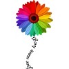 Adult Design By Humans Free Mom Hugs Pride Rainbow Sunflower By Avocato T-Shirt - 2 of 2