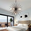 Maxax 25.6" 7-Light Gold/Black Starburst Chandelier - 2 of 4