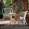Honeycomb Outdoor Rounded Seat Pad (2-Pack) - 4 of 4