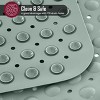 Non Slip Bathtub And Shower Mats 40x16 Extra Long Bath Tub Mat With Suction Cups & Drain Holes - Lux Decor Collection - 2 of 4