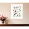 HomeRoots Peony Floral Block White Framed Print Wall Art - 2 of 4