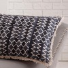 Dsvimoy Support Pillow Textured Stripes and Geometric Lumbar Pillow for Stylish Home Decor, White, 22"*22"*6" - 3 of 4