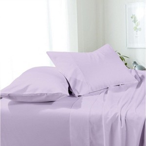 Egyptian Linens Basics Super Soft Easy Care Microfiber Sheet Set - 15" Pockets - 1 of 4