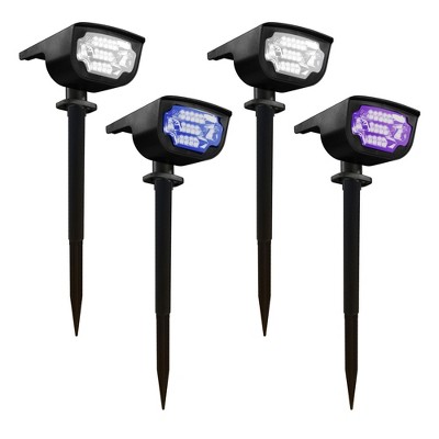 Black Solar Powered LED Pathway Lights Multipack