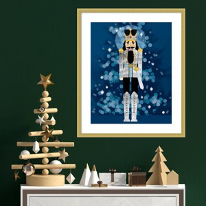 Amanti Art 21"x25" Disco Nutcracker I by Grace Popp Wood Framed Wall Art Print - 1 of 4