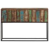 vidaXL Console Table 43.3"x11.8"x29.5" Solid Wood Reclaimed and Iron - 2 of 4