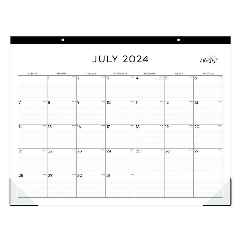 Blue Sky 2024-25 Monthly Desk Pad 17&#34;x22&#34; White with Trim Tape Perforation, 1 of 5