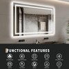 Whizmax Smart LED Bathroom Mirror - RGB Backlit & Frontlit Vanity Mirror with Anti-Fog, Dimmable 3-Tone Lighting - 4 of 4