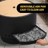 Acekool 26" Smokeless Fire Pit with Ash Pan & Lid - Wood Burning Outdoor Fireplace (Black/Gray) - 4 of 4