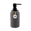 2pc Eton Lotion Pump Set Dark Gray - Allure Home Creations: Resin & Plastic, Hand Wash, 12.68oz Capacity - 3 of 4