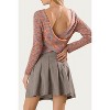 Women's OPEN-BACK RIBBED-KNIT SWEATER - STORIA - 2 of 2