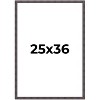 PosterPalooza | Slim Profile Brown Picture Frame - UV Acrylic, Foam Board Backing, Hanging Hardware - 2 of 4