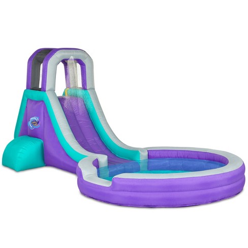 Inflatable pool store slide target