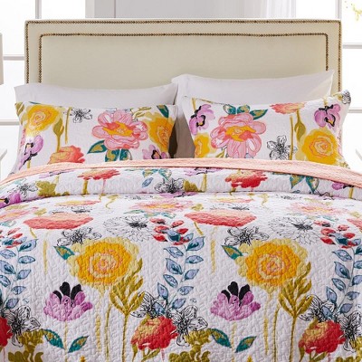 Watercolor Dream Multicolor Cotton King Sham