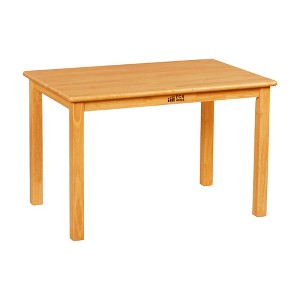 ECR4Kids 24in x 36in Rectangular Hardwood Table with 22in Legs - 1 of 4