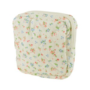 Unique Bargains Lady Portable Square Lipstick Bag Beige Red Green Blue 1 Pc - 1 of 4