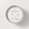 2-Wick Ribbed Ceramic Bergamot Jar Candle Light Gray 12oz - Hearth & Hand™ with Magnolia: Soy & Paraffin Wax, Farmhouse Style - image 3 of 3