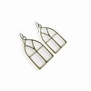 sanctuaire Stained Glass Statement Earrings Antique Gold - 3 of 4