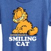 Women's - Garfield - Never Trust Smiling Cat Short Sleeve Graphic T-Shirt - 2 of 4