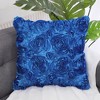 PiccoCasa 3D Satin Rose Floral Shells Art Cushion Throw Pillow Cover for Bed Sofa 1 Pc - 2 of 4