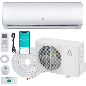 Garvee 9000 BTU WiFi Enabled Mini Split Air Conditioner and Heat Pump 19 SEER2 Inverter 115V White - 1 of 4