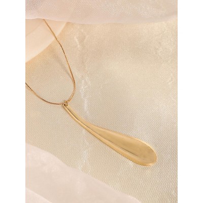 SOHI Women's California Gold The Drip Pendant Necklace