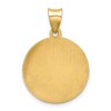 Black Bow Jewelry 14k Yellow Gold Hollow St. Gabriel Medal Pendant, 19mm (3/4 Inch) - 3 of 4