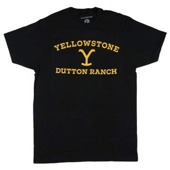Yellowstone Shirt Men's Dutton Ranch Y Logo TV Show T-Shirt Tee Adult