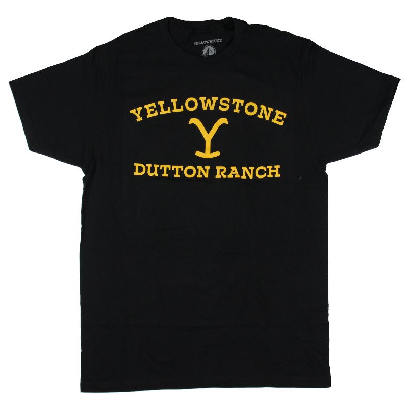 Yellowstone Shirt Men's Dutton Ranch Y Logo TV Show T-Shirt Tee Adult, 1 of 4