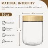 4-pack 10oz Glass jars with Airtight Lids, Overnight Oats Containers , Wide mouth Salad jars, Food Storage Containers for Snacks Yogurt Spice - 2 of 4