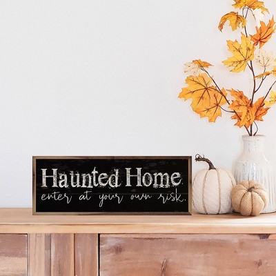 Kendrick Home Haunted Home Enter At Your Own Risk Wall Art