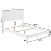 AFI Furnishings Metro Full Traditional Bed with Open Footboard and Turbo Charger in White - 2 of 4