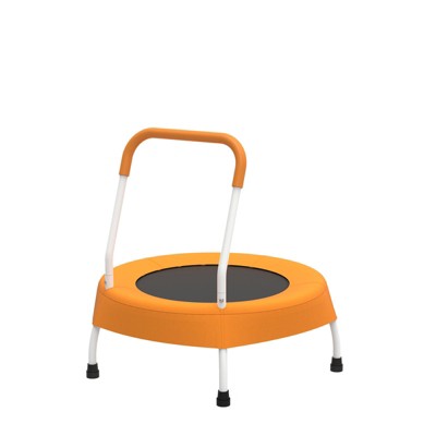 Aukfa 28 inch Kids 1 Year Trampoline with Handle - Indoor/Outdoor Toddler Trampoline , 6-Leg Design for Safety & Stability