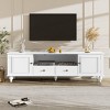 Modern MDF Wood TV Stand for Living Room,TV Stand with Storage Drawers and Open Shelves,Minimalist TV Stand for Entertainment Center-Coolbibila - 2 of 4