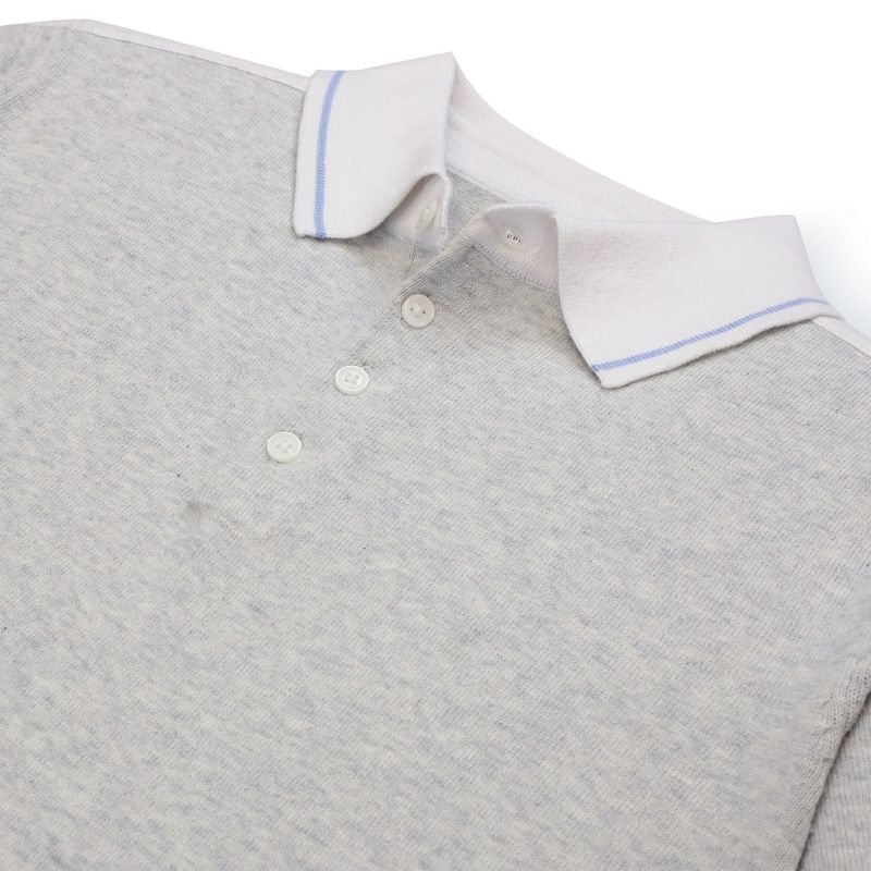 Hope & Henry Mens' Organic Short Sleeve Sweater Polo, 5 of 8