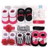 Hudson Baby Girl Headband and Socks Giftset, Dk.Pink Black, One Size - 2 of 4