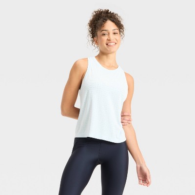 Women's Seamless Mesh Tank Top - All In Motion™ Sky Blue S