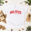 S.W.Smiley Varsity Believe - Womens Garment Dyed Tee - 2 of 3