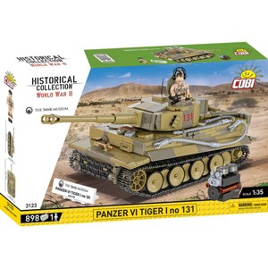 COBI The Tank Museum Historical Collection WWII PANZER VI TIGER I no. 131 Tank Building Set, 898 Pieces - 1 of 4