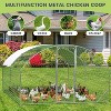 GustoWave  Large Metal Chicken Coop  Walk-in Poultry Cage - 3 of 4