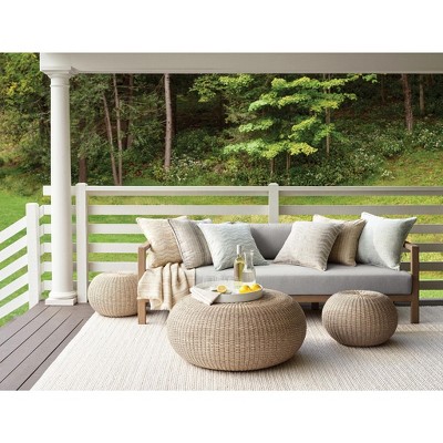 Ivory 2' x 3' Handmade Reversible Performance Rug