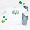 Simply Sage Market Women's Graphic Sweatshirt Lucky Mama Varsity Clover - 3 of 3