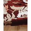 5'x7'6" Hi Lo Floral Rug Brown/Beige - Linon: Modern Botanical Chenille, Low Pile, Indoor, Machine Made - 4 of 4